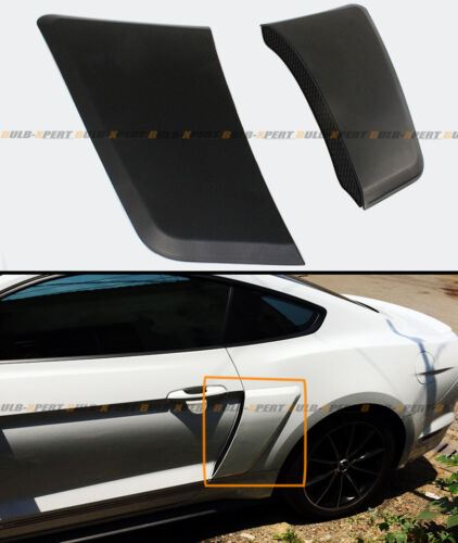 For 2015-2023 Ford Mustang GT Style Rear Fender Penal Flare Side Scoops Vents - Picture 2 of 5