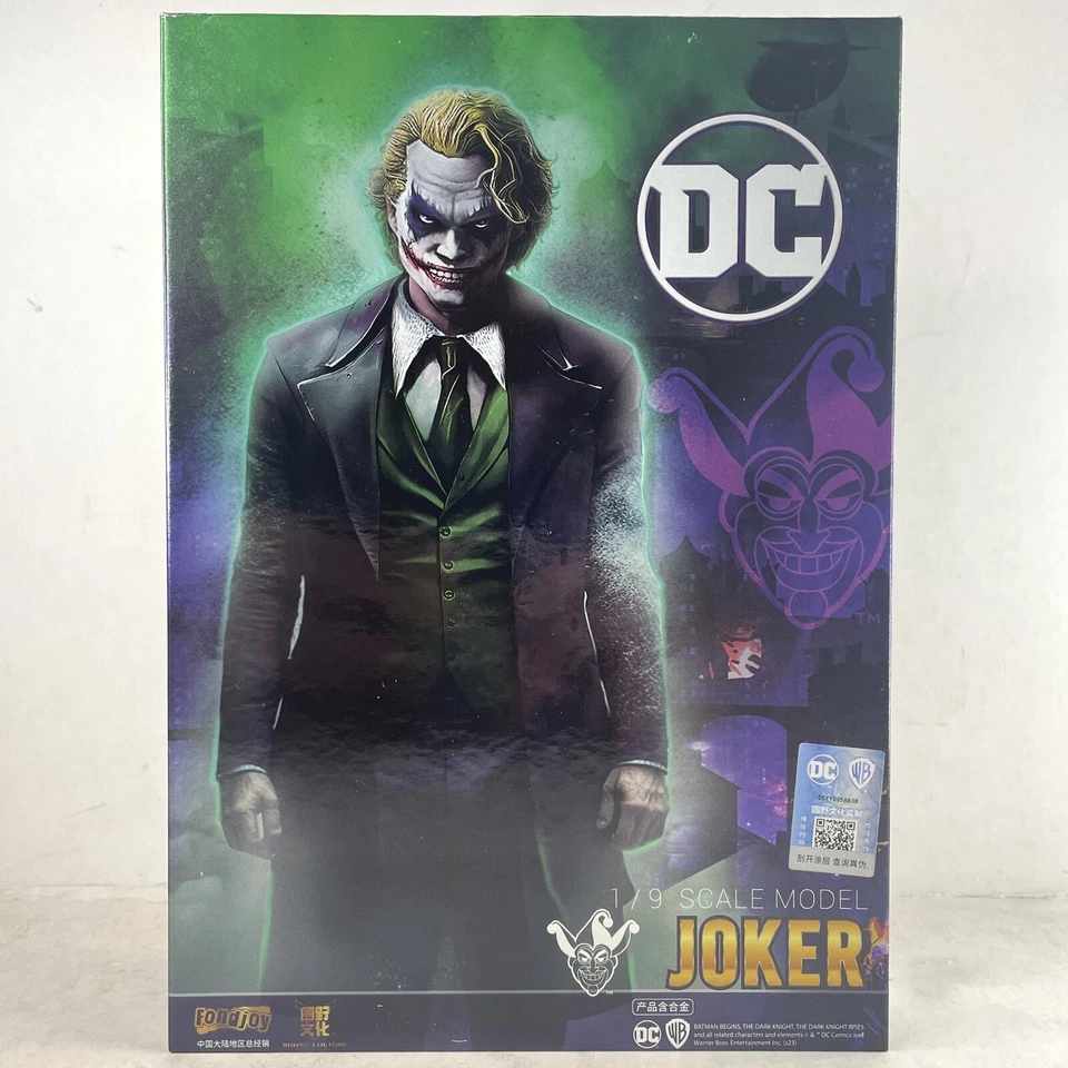 Figura de acción DC Comics Joker Batman Caballero Oscuro escala 1:9 estatua juguete nuevo en caja Foto 2 de 4
