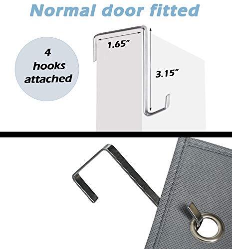 Over The Door Shoe Organizer Hanging Closet Holder Hanger Storage Bag gray - Picture 5 of 7