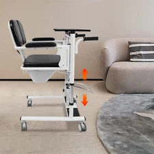 330LB Hydraulic Patient Lift Transfer Chair Mobility Elderly Aid Wheelchair Lift