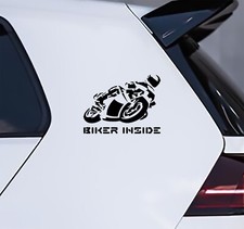 Motorrad Aufkleber, Motorcycle Sticker, Racing, Biker inside, Speed, Auto Tuning