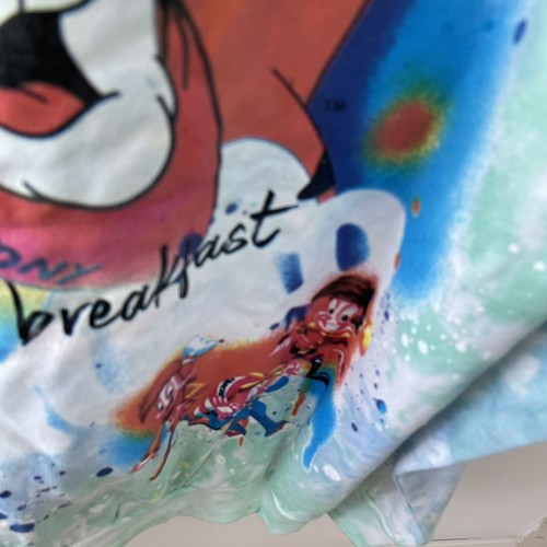Sudadera con Capucha Kelloggs Nueva con Etiquetas Tony The Tiger Escamas Esmeriladas Tie Dye Hecha en EE. UU. Talla L - Imagen 9 de 9