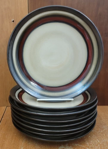 Gibson Elite LEWISVILLE RED Salad plate set of 8, 8 1/2", Excellent