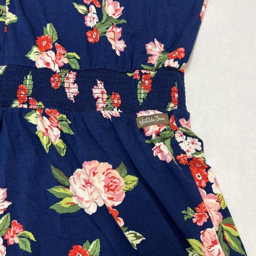 Matilda Jane Womens XL Brilliant Daydream Be Bold Romper Blue Floral Stretchy - Picture 6 of 9