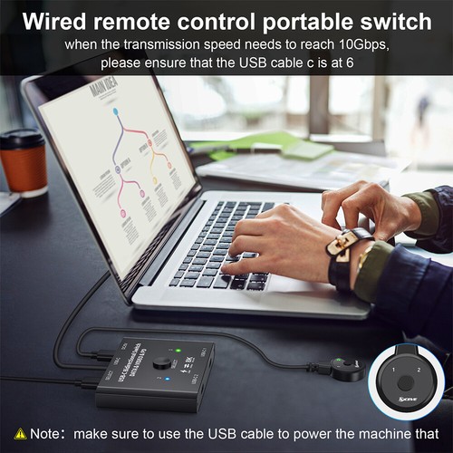 NEW 8K USB C Type-C Bi-Direction Switch 1x2/2x1 PD Data Video Switcher Splitter - Picture 6 of 14