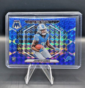 2023 Mosaic Jahmyr Gibbs NFL Debut Blue Prizm /99 Color Match RC #ND-10 Lions