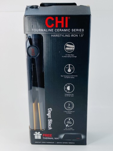 CHI Turmalin Keramik Haarstyling Eisen 1,5" in Onyx Schwarz