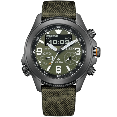CITIZEN PROMASTER LAND JV1005-02W Eco-Drive Solar Watch Cordura