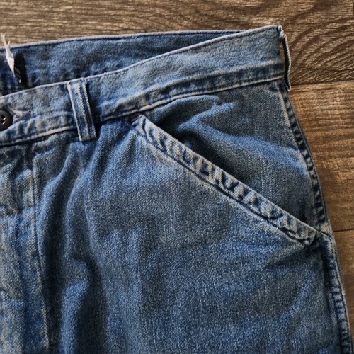 Seltener Vintage 80er Jahre ? Polo Ralph Lauren Flanell gefüttert Double Knee 36x34 Jeans Arbeit USA - Bild 6 von 14