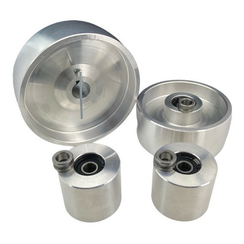 Belt Grinder Wheel Set 6'' Inch Drive with 7/8" Bore 5" Track 2.5" Idler - Picture 2 of 4