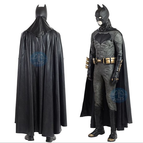 Batman Costume Justice League Bruce Wayne Cosplay Bodysuit Men Outfit Halloween - Picture 4 of 16