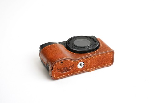 Real Leather Half Camera Case Bag Cover for Ricoh GR III GR3 GR IIIx GR3x - Picture 20 of 50