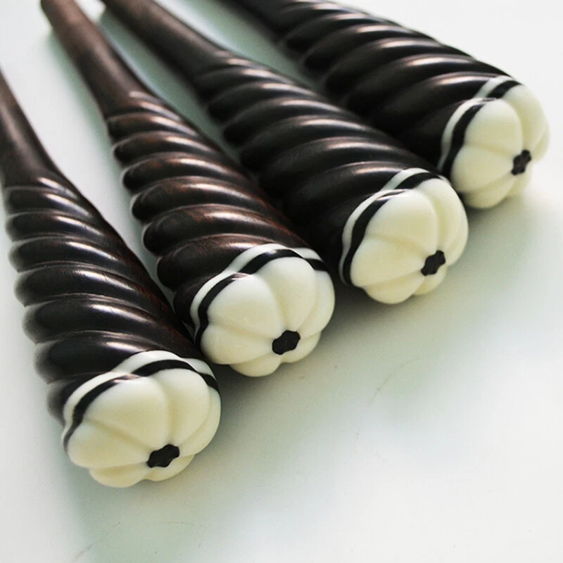 1 Juego 4 Clavijas de Pipa de Madera de Ébano Clavija de Afinación Redonda Pipas Accesorio Calidad Superior Foto 2 de 2