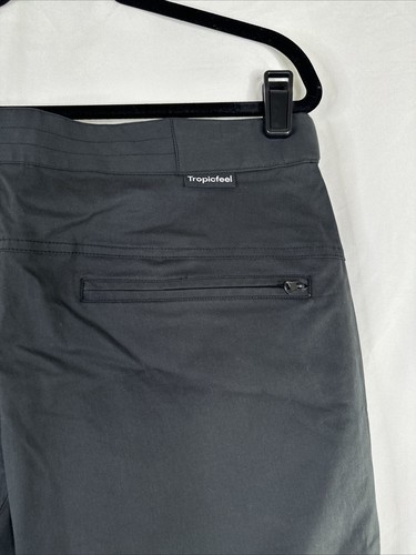 Tropic Feel Jogger Pants Mens Size L Black Zip Pockets Drawstring Travel - Imagen 10 de 17