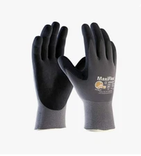 12 Pairs 34-874 MaxiFlex Ultimate Micro Foam Nitrile Grip Coated  Gloves Small