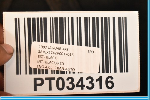 97-03 Jaguar XK8 XKR X100 Convertible Vented Hood Assembly Black OEM - Picture 12 of 12