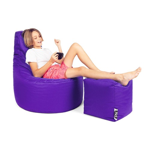 Patchhome Gamer Sessel + Würfel Sitzsack Bean Bag  mit Reißverschluss befüllt  - Bild 115 von 160