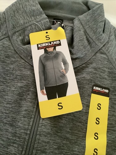 Kirkland Ladies Grey Fleece Full Zip Jacket Size S - Picture 3 of 6