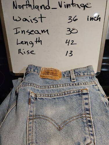 Vtg Levi's Signature 540 Jeans Men’s 36x30 Orange Tab Made In USA EUC Light - Picture 10 of 10