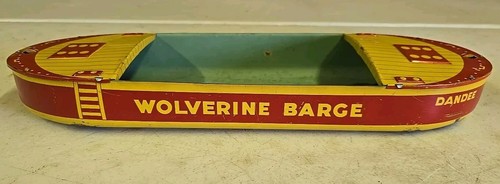 Vintage 16" Wolverine Tin Litho Dandee Barge Toy - Picture 6 of 15