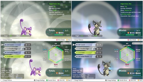 Choice of Low Level NON Shiny 6IV 0AV** Pokemon Let's Go Pikachu Eevee - Picture 15 of 116