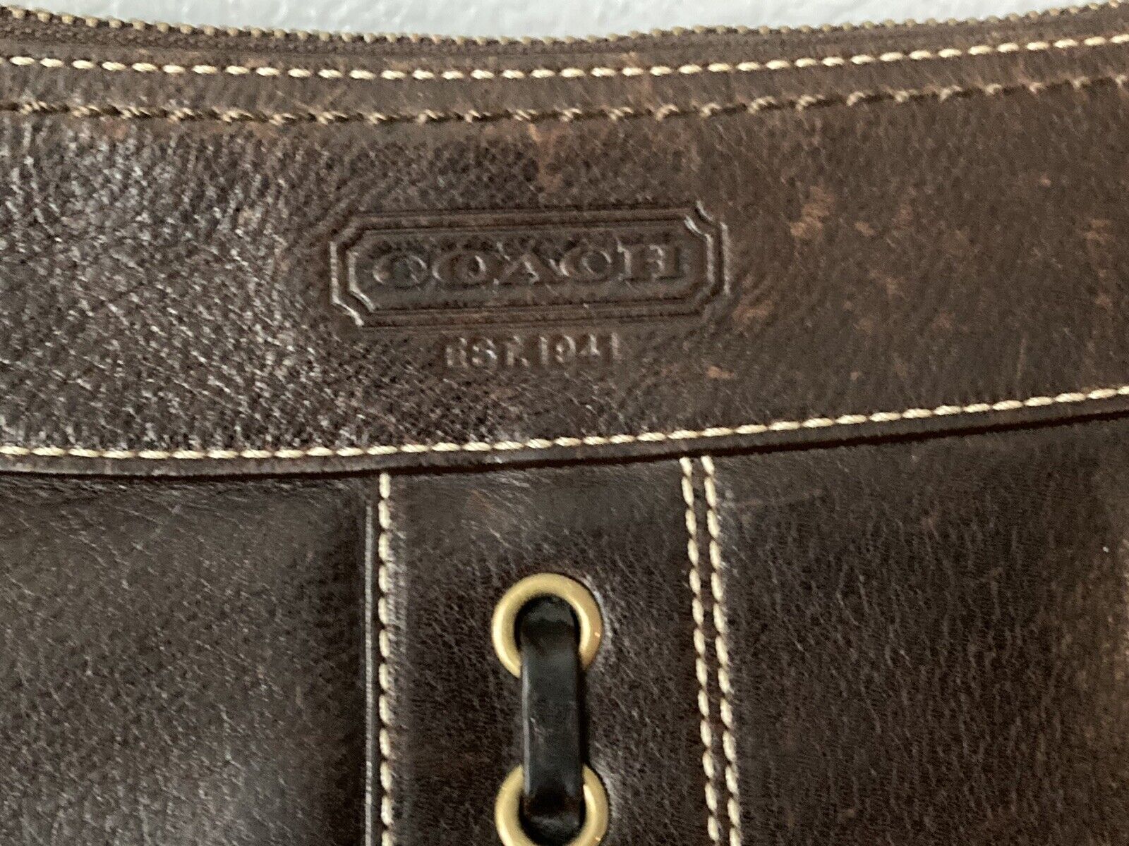 COACH 10399 EUC Vintage Chelsea Rich Brown Leather Shoulder Bag Crossbody  TRENDY