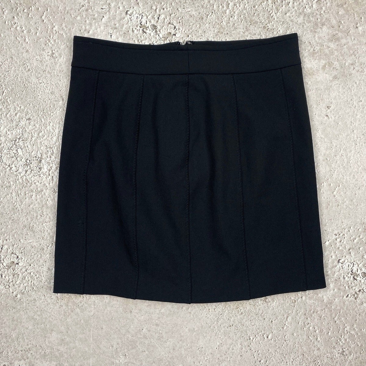 Dolce Gabbana Straight Black Pencil Skirt MIDI Size M