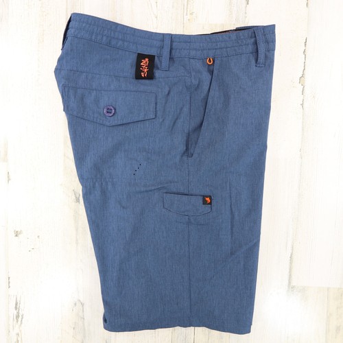 Salt Life Shorts Mens Size 30 Expedition Hybrid Blue Stretch Cargo - Picture 2 of 17