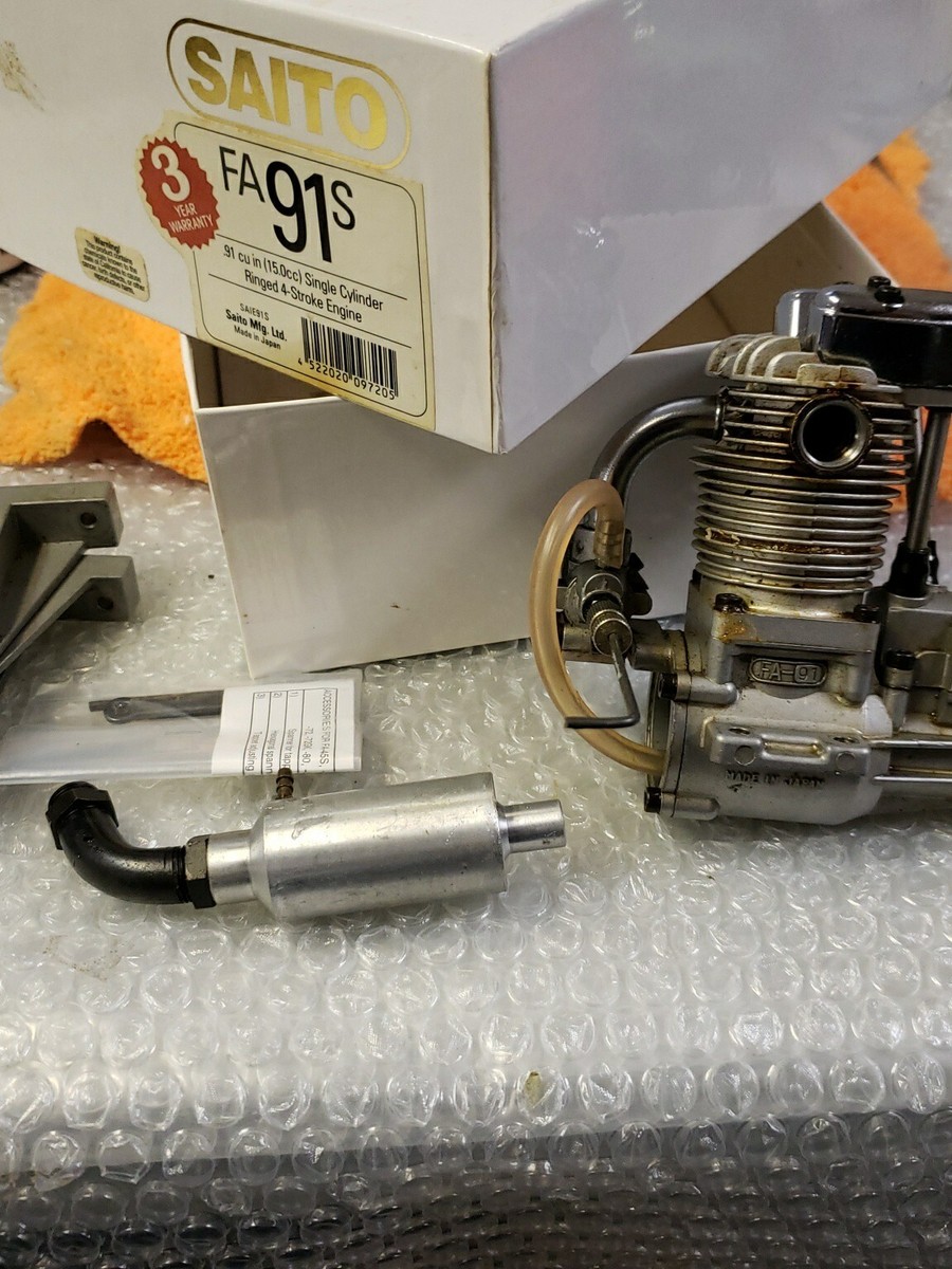 SAITO Engine - SAITO FA 91S - FA-91 S Ringed 4C motor! | eBay SAITO Engine - SAITO FA 91S - FA-91 S Ringed 4C motor! | eBay