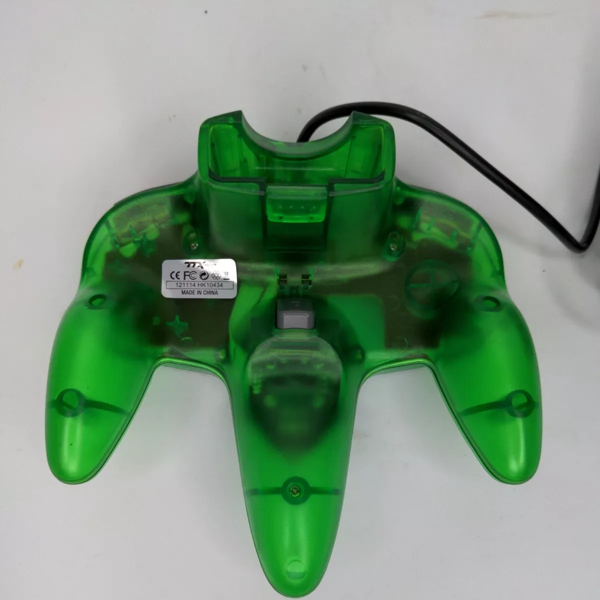 TTX Tech N64 Wired Controller Green Transparent Translucent