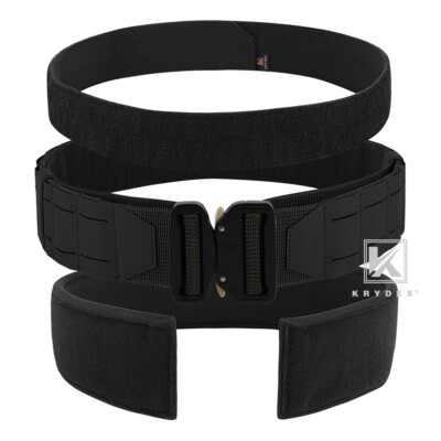 KRYDEX Tactical 2in Battle Belt MOLLE Inner Belt with Padded Anti-Slip ...