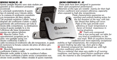 Paire Plaquette de Frein Arrière BREMBO Yamaha Rz RR 250 88> - Photo 4/9