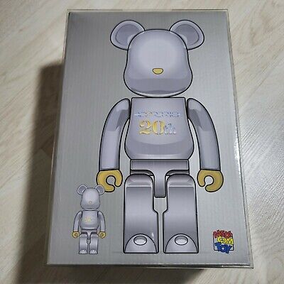 Bearbrick 20th Anniversary 100%&400% Set Medicom Toy Be Bearbrick 20th Anniversary 100%&400% Set Medicom Toy Be