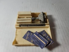 Vintage GEM Safety Razor Set with Original Case RARE 