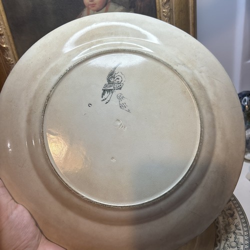 4 antichi piatti da trasferimento estetico Satsuma di Bates Gilda & Walker 10,5" - Foto 3 di 14