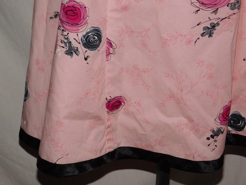 VTG 90's ROBBIE BEE Dress Floral Roses Pink Halter with Boning sz 6 - Picture 5 of 9
