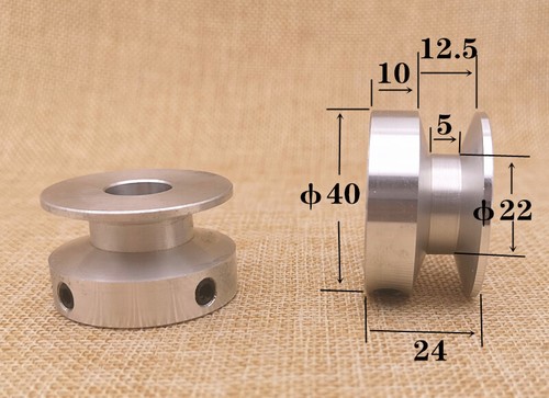 Keilriemenscheibe für A Abschnitt 1/2" Keilriemen Gummiband wählbar OD40, 60, 80, 100mm - Bild 17 von 67