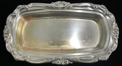 Plato de mantequilla plateado vintage de principios del siglo XX - en muy buen estado sin marca - Imagen 4 de 12