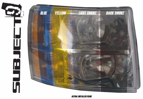 10-12 Ford Fusion Headlight + marker light tint cover vinyl overlay smoked - Bild 2 von 3