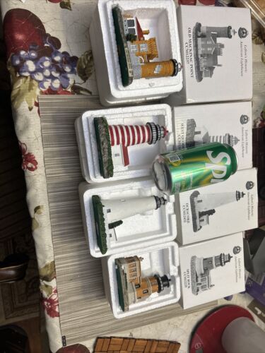 Lot of Four (4) Various George Z. Lefton Historic American Lighthouses. Open Box - Picture 14 of 18