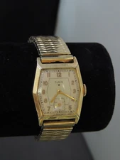 Vintage Watch 17 Jewel DeVecci Working + 10K Gold Filled Elgin (41587-Time-MY)