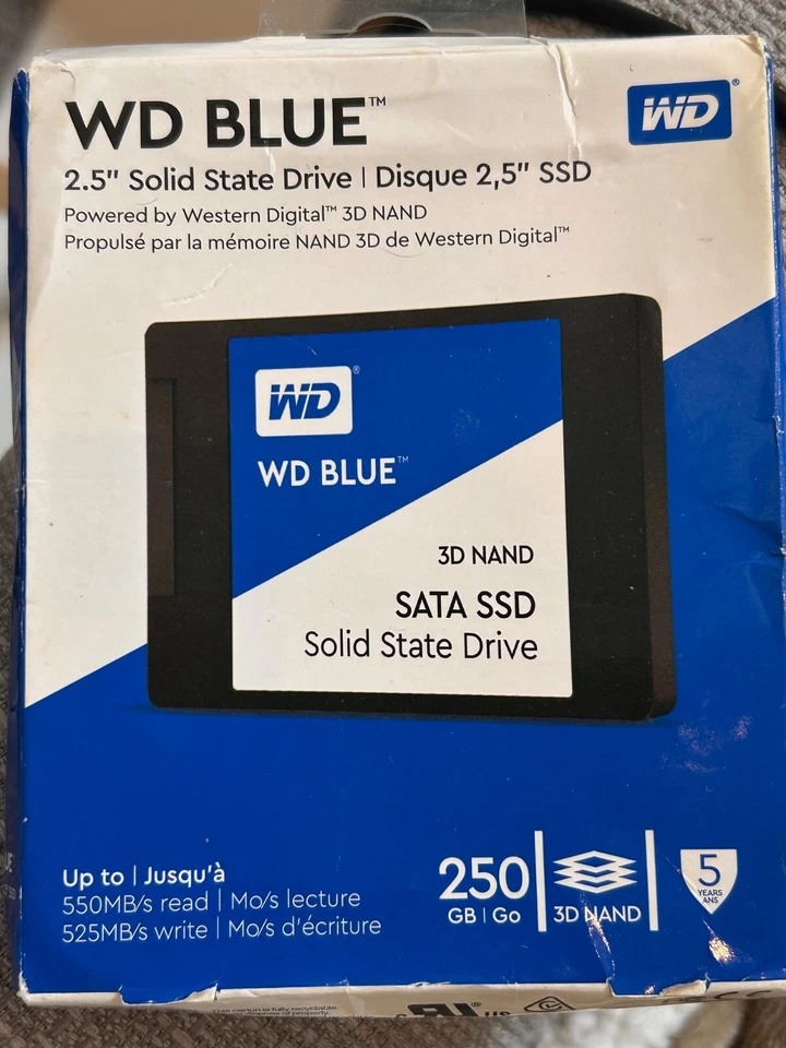 WD Blue PC SSD 250gb Internal SATA Solid State Drive for Laptops - Image 2 of 2