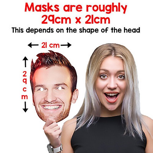 Mr Bean Celebrity Card Face Mask Fancy Dress Party Wholesale - DIY or Pre-Cut! - Picture 3 of 5