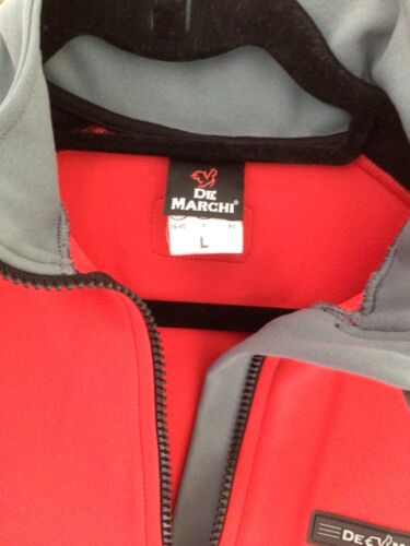 De Marchi red black cycling jacket, size L (UK 38-40 inches) zip rear pocket VGC - Picture 4 of 11
