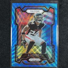 2023 Prizm Football A.j. Terrell Base Blue Wave 153/199