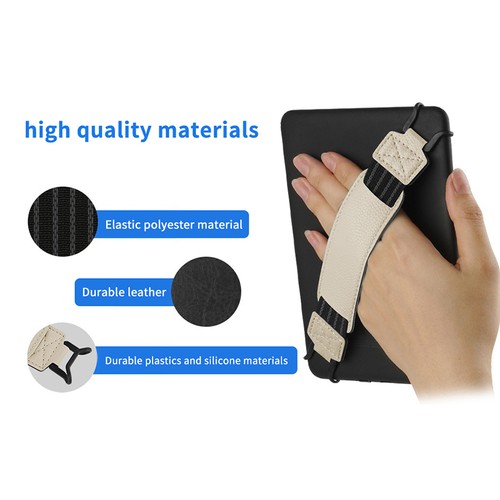 Leather Hand Strap For 6-11" Tablet Stand For IPad Xiaomi For Kindle Kobo Voyaga - Photo 5/13