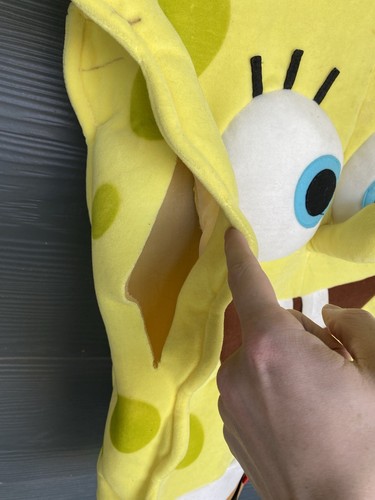 Vintage 2002 Rubies USA Made Spongebob Squarepants Kids Costume Medium 3-D - Picture 6 of 13