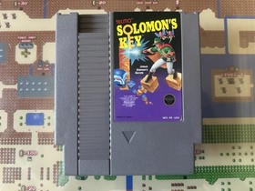 NES Nintendo Solomon's Key CIB sello redondo completo con p&oacute;ster manual probado Tecmo