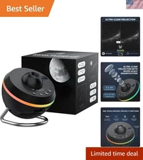 High-Quality Galaxy Projector with Silent Rotation & Timer - Ideal Bedroom Decor