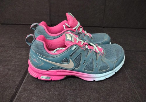 Nike Alvord 10 Trainers Nike Air Sneakers Blue Pink Size 7 Uk